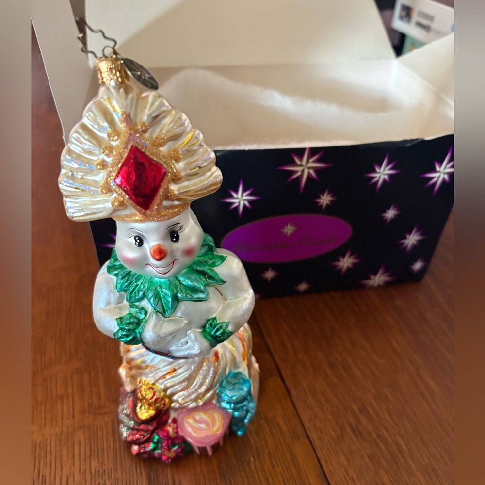 Christopher Radko Winter In Waikiki Hawaii Snowman ornament